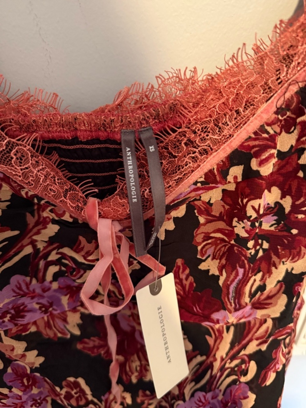 NWT By Anthropologie Ruffled Asymmetric Sweetheart Top - Picture 6 of 10